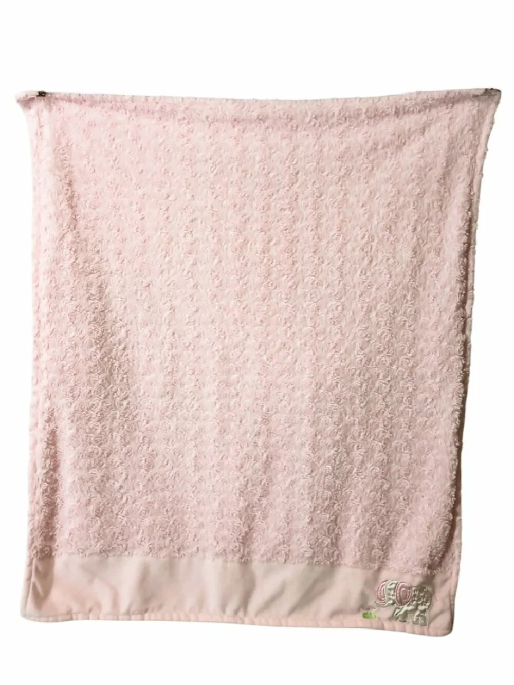 2015 Sumersault Bird Satin Elephant Swirls Pink Lovey Security Blanket 31